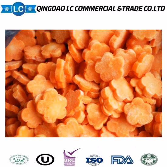 Esportazione di carota affettata congelata standard