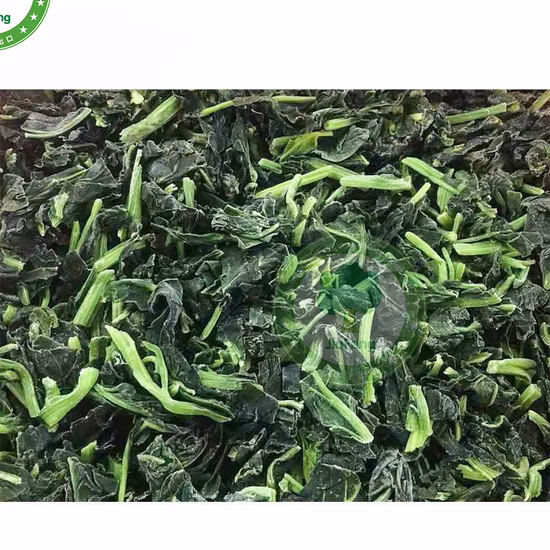 Spinaci tritati di verdure surgelate IQF
